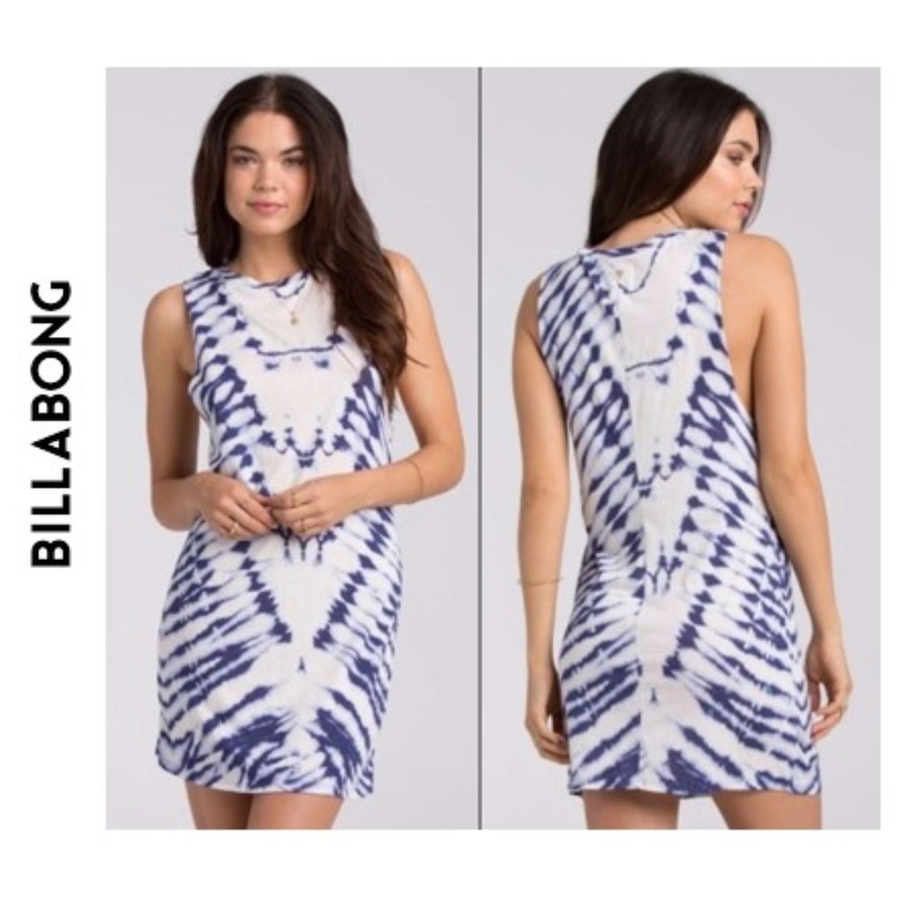 Billabong Wonder Why tie dye dress cover-up mini